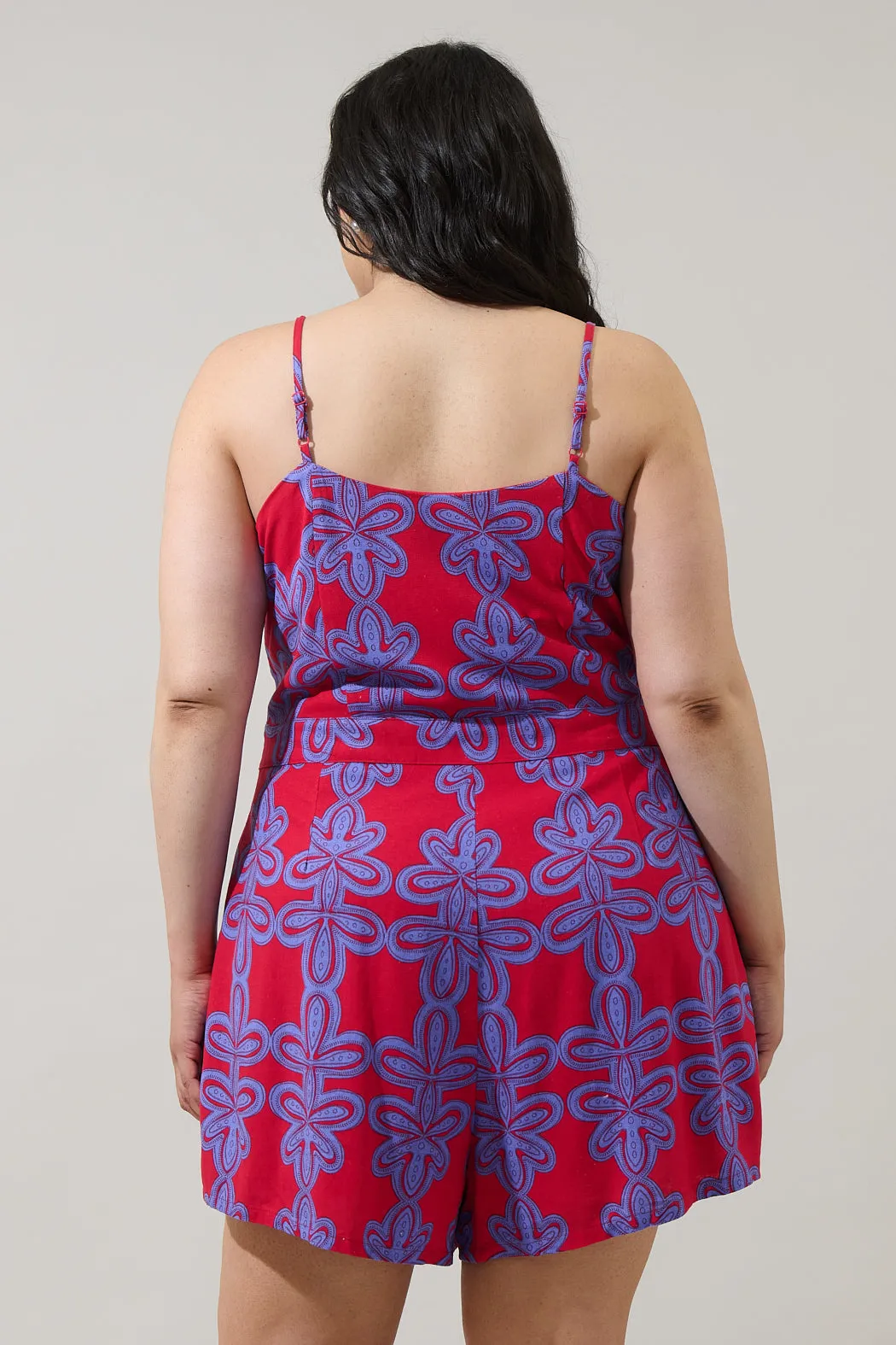 Rory Abstract Kirsten Tie Romper Curve sold by Sugarlips product image thumbnail 2