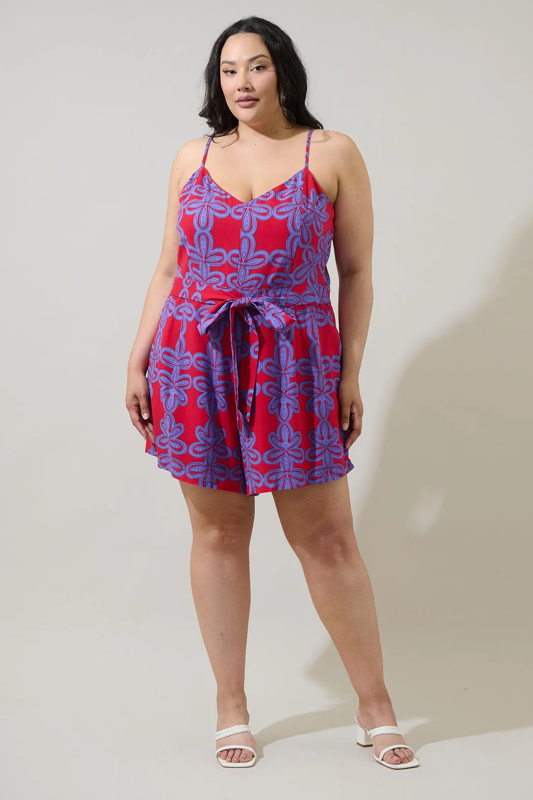 Rory Abstract Kirsten Tie Romper Curve sold by Sugarlips product image thumbnail 4