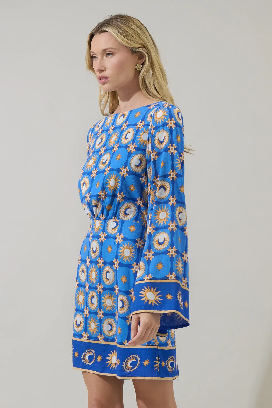 Moonshine Tovary Bell Sleeve Mini Dress sold by Sugarlips product image thumbnail 3