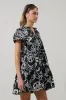 Haylie Floral Empire Tiered Mini Dress sold by Sugarlips