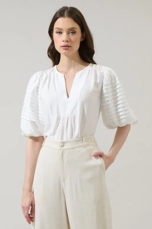 Cerry Pleated Top sold by Sugarlips