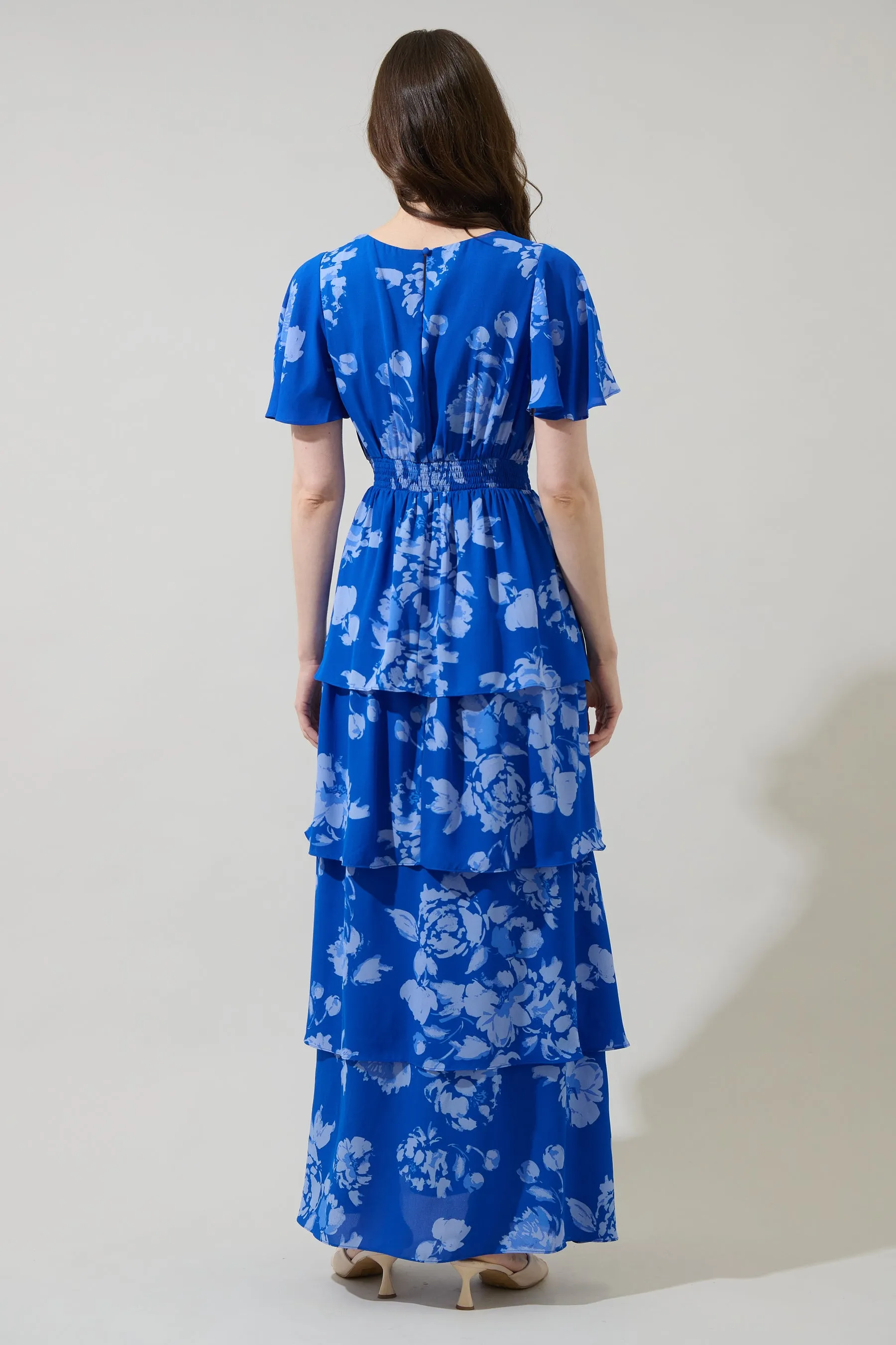 Lilith Floral Amabel Tiered Maxi Dress sold by Sugarlips product image thumbnail 3