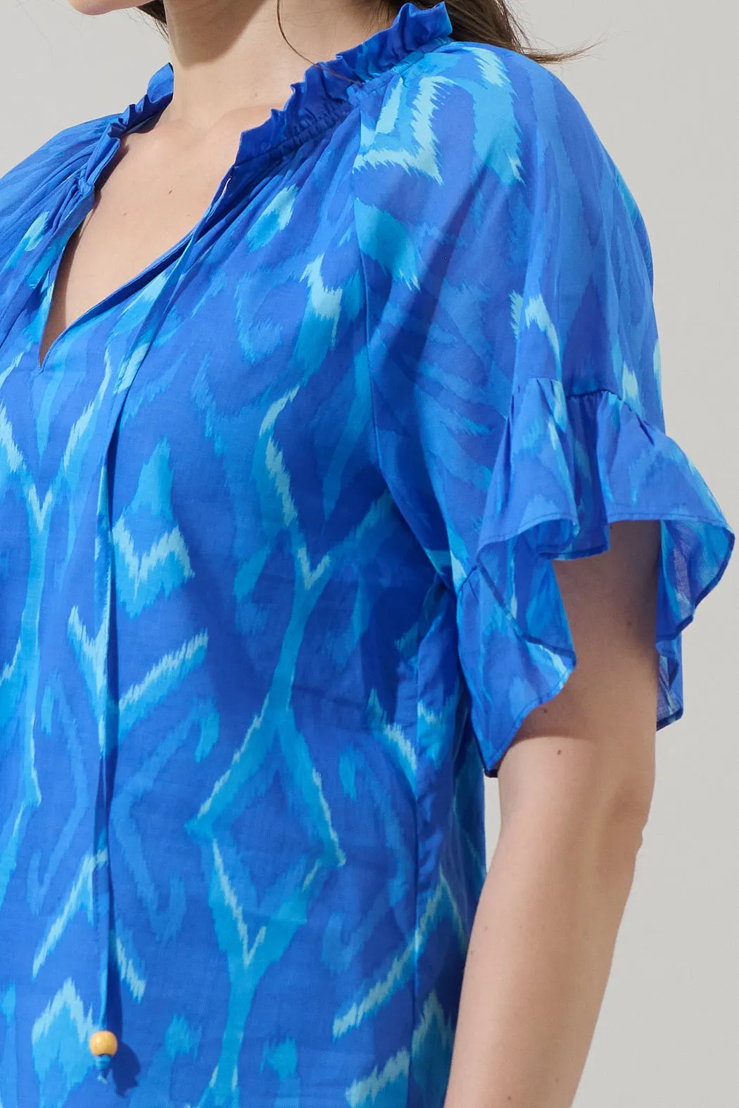 Carys Abstract Erie Split Neck Top sold by Sugarlips product image thumbnail 5