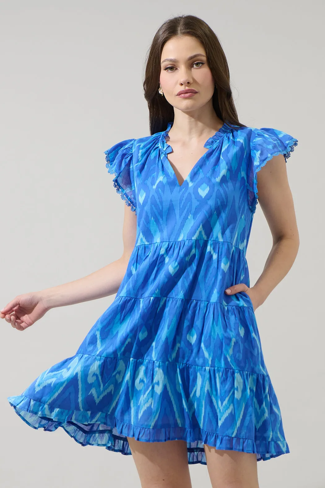 Carys Abstract Yodi Shift Mini Dress sold by Sugarlips