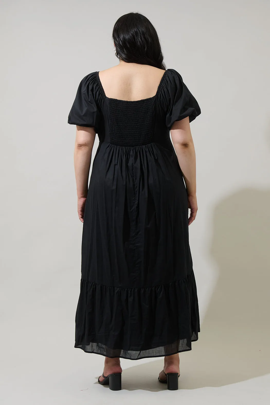 Coraly Xena Puff Sleeve Maxi Dress Curve sold by Sugarlips product image thumbnail 2