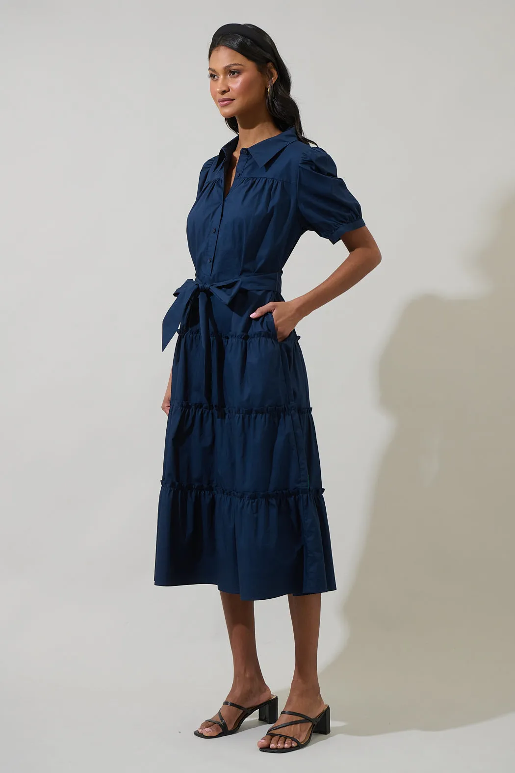 Blate Tiered Midi Dress sold by Sugarlips product image thumbnail 3