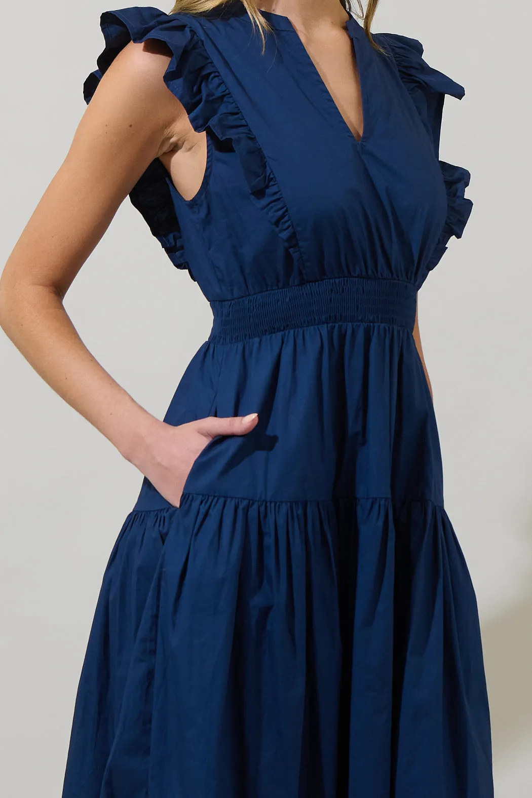 Virna Ruffle Midi Dress sold by Sugarlips product image thumbnail 4