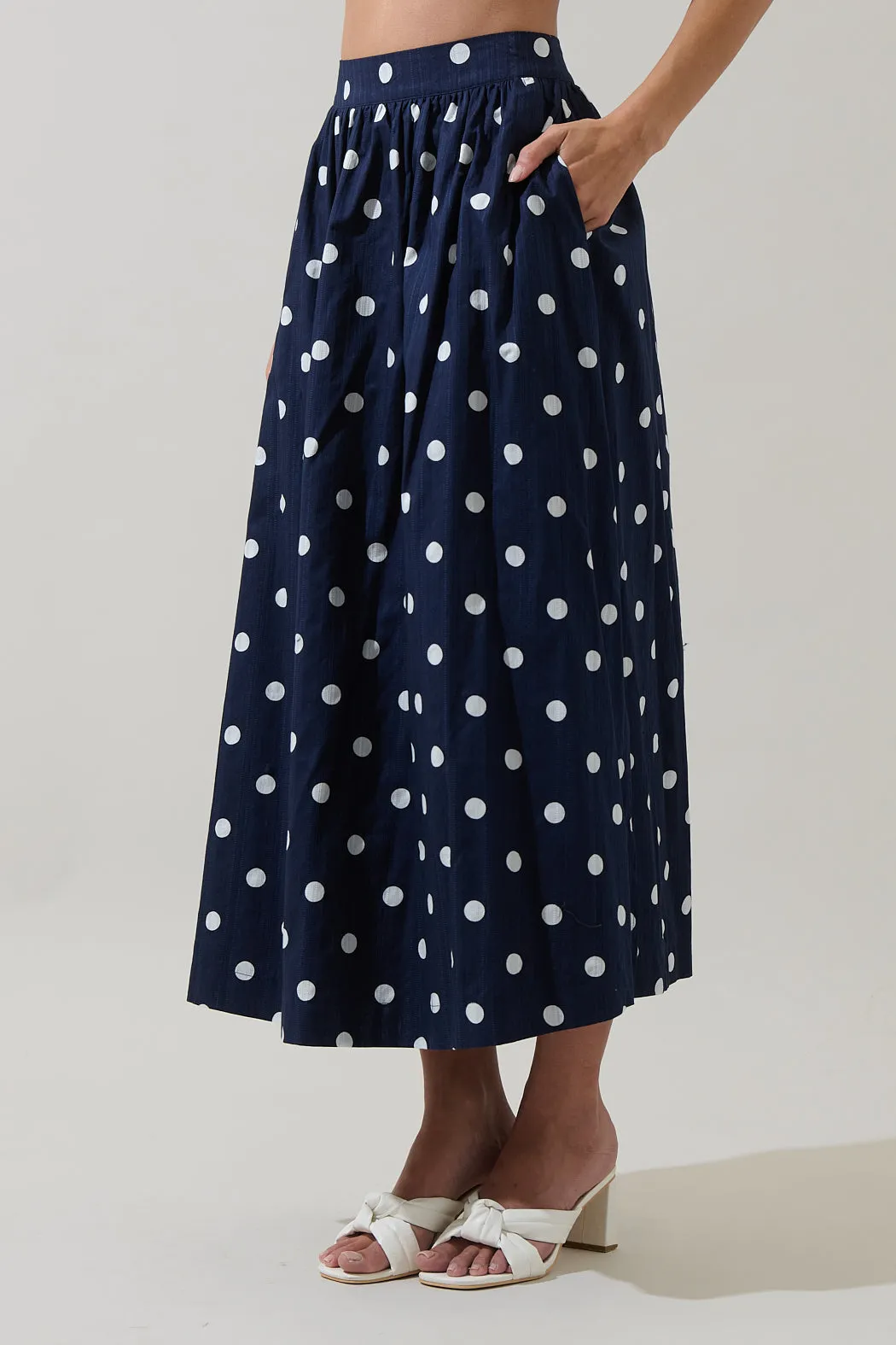 Caryn Polka Dot Maxi Skirt sold by Sugarlips product image thumbnail 3