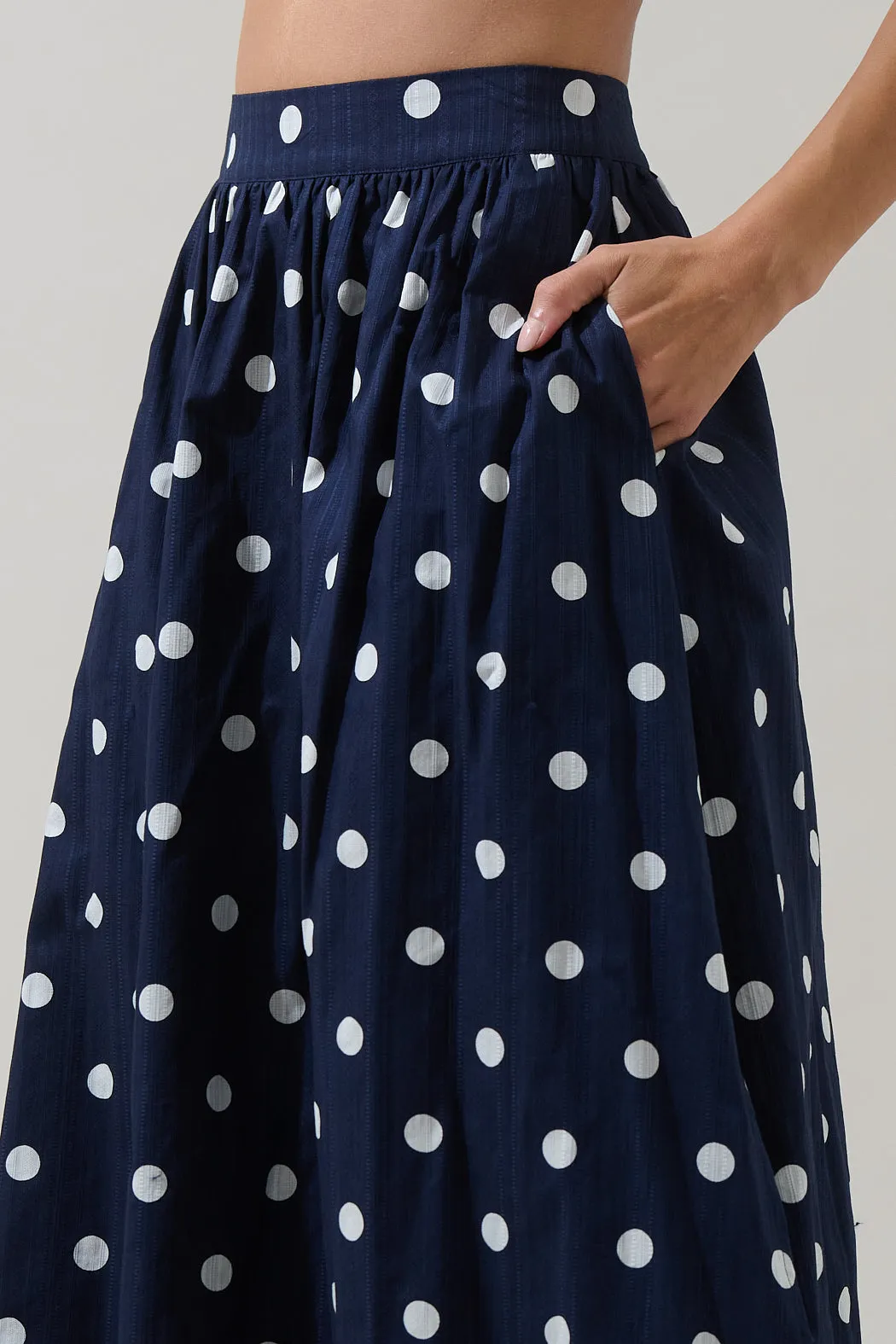 Caryn Polka Dot Maxi Skirt sold by Sugarlips product image thumbnail 5