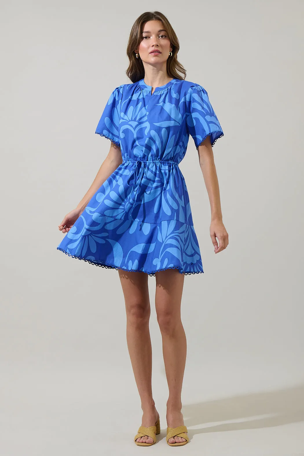 Emidora Floral Bouse Shift Mini Dress sold by Sugarlips product image thumbnail 4