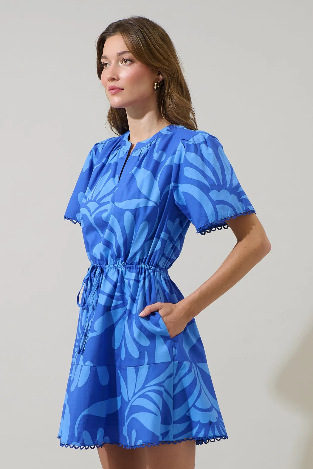 Emidora Floral Bouse Shift Mini Dress sold by Sugarlips product image thumbnail 3