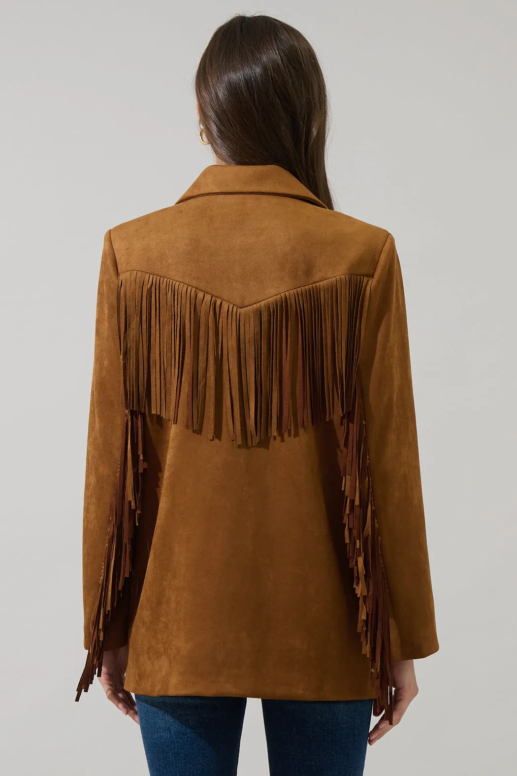 Rufina Fringe Collared Jacket sold by Sugarlips product image thumbnail 2