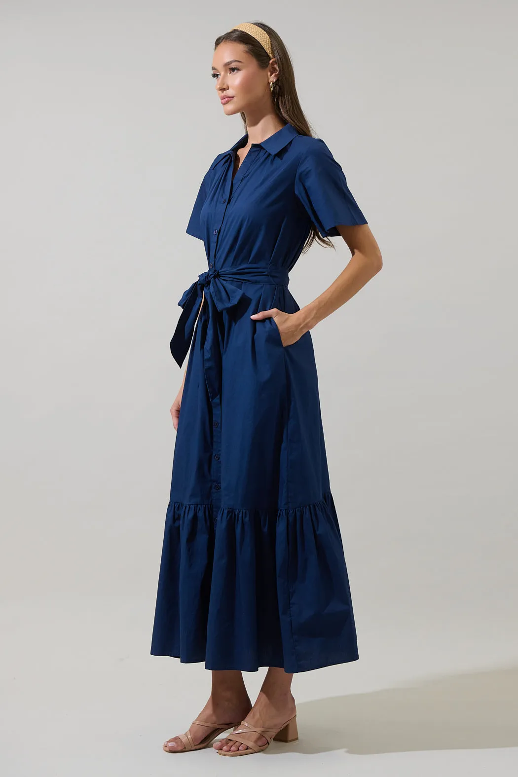 Valery Button Down Maxi Dress sold by Sugarlips product image thumbnail 3