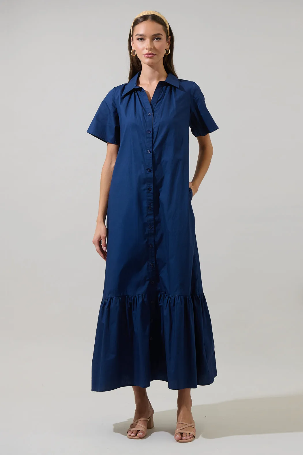 Valery Button Down Maxi Dress sold by Sugarlips product image thumbnail 5