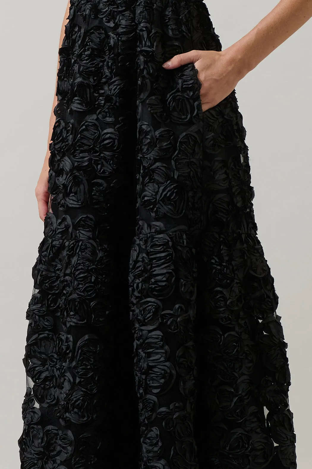 Eirene Rosette Becca Tiered Maxi Dress sold by Sugarlips product image thumbnail 4