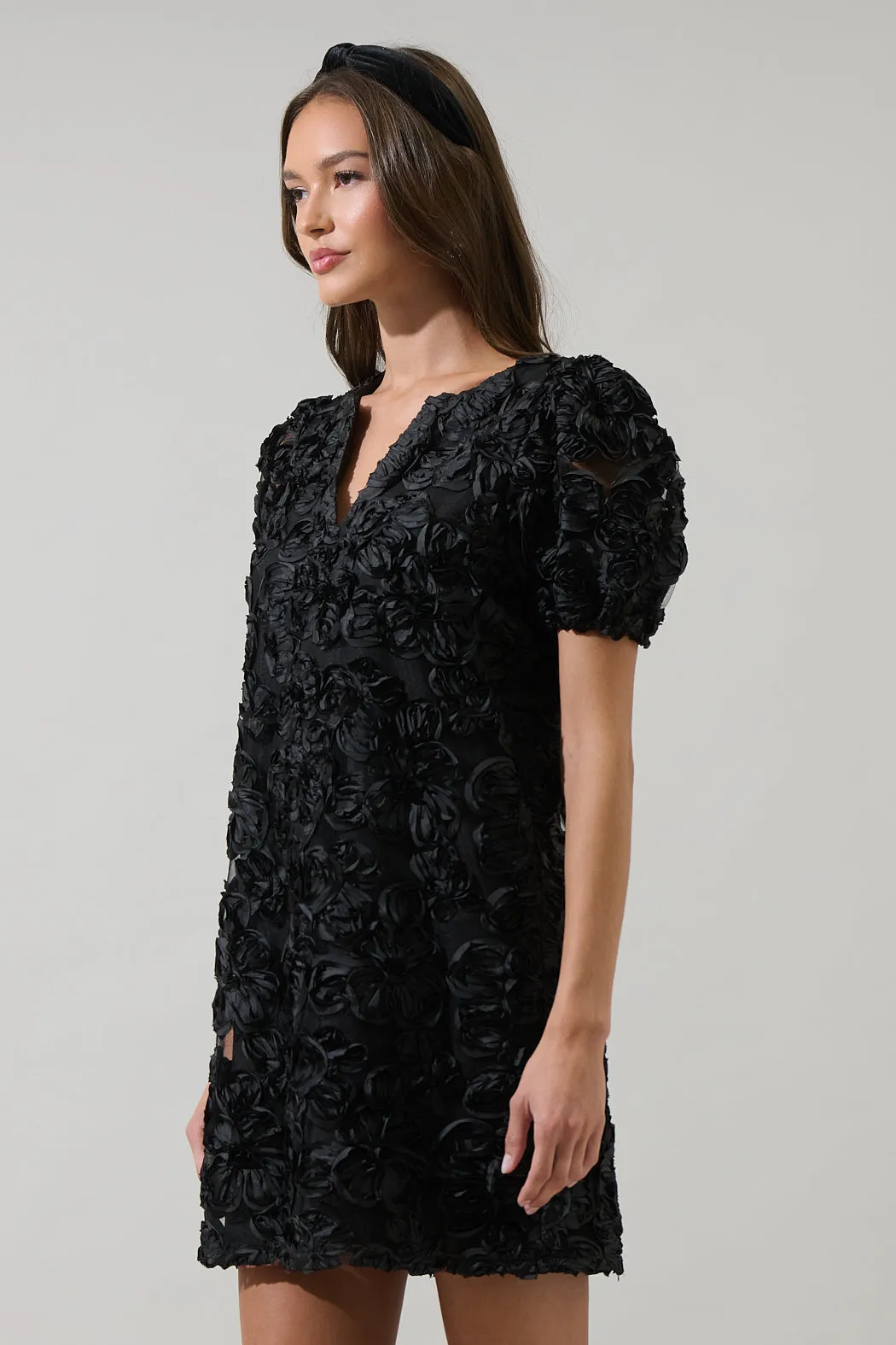 Eirene Rosette Mini Dress sold by Sugarlips product image thumbnail 3