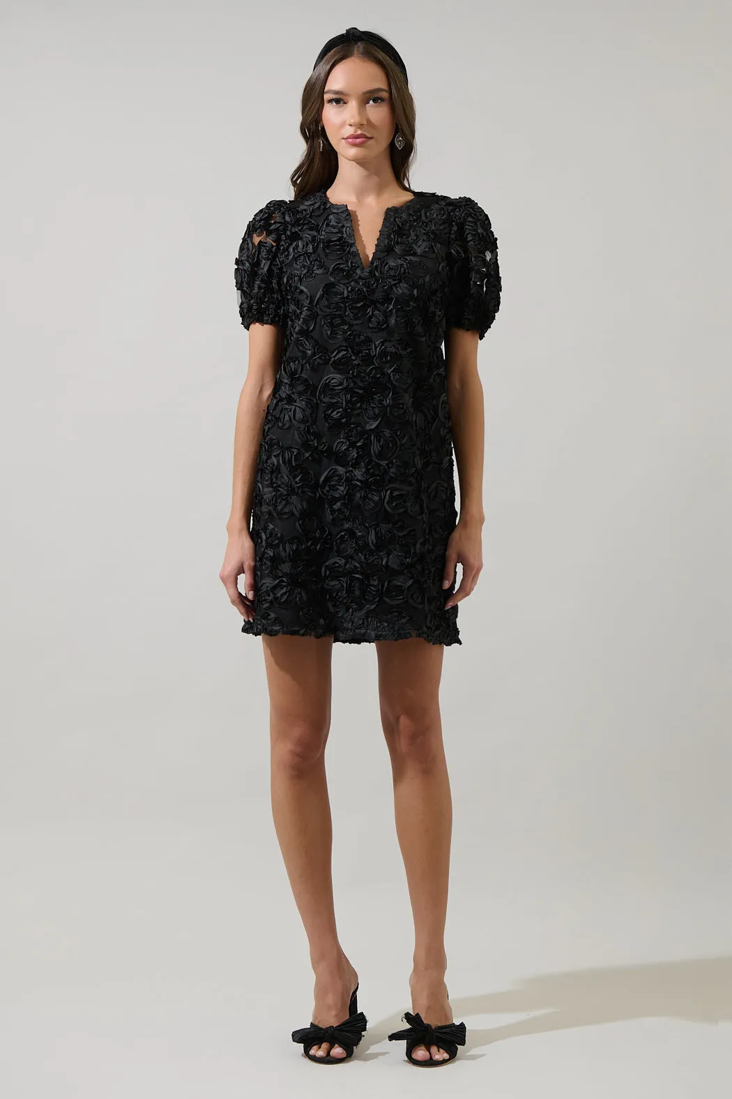 Eirene Rosette Mini Dress sold by Sugarlips product image thumbnail 4