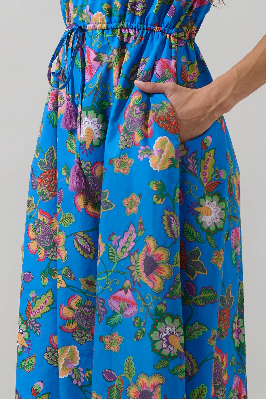 Anabelle Floral Fatima Ruffle Midi Dress sold by Sugarlips product image thumbnail 4