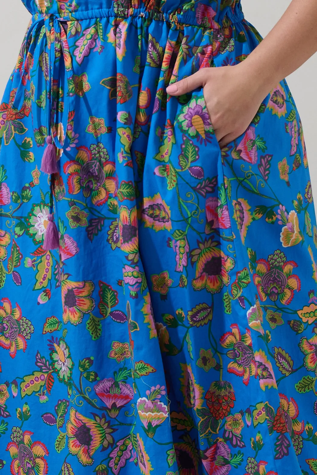 Anabelle Floral Fatima Ruffle Midi Dress Curve sold by Sugarlips product image thumbnail 4