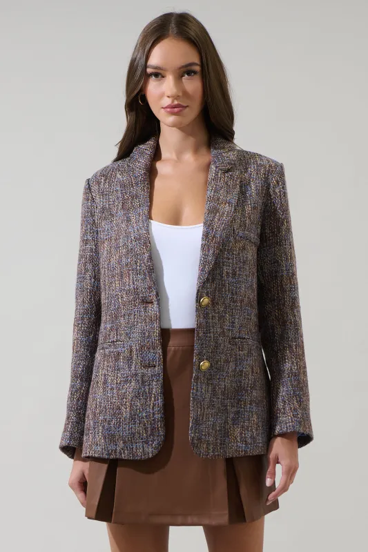 Serah Margaret Tweed Oversized Blazer sold by Sugarlips