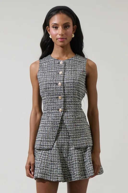 Gisella Tweed Jeanie Vest sold by Sugarlips