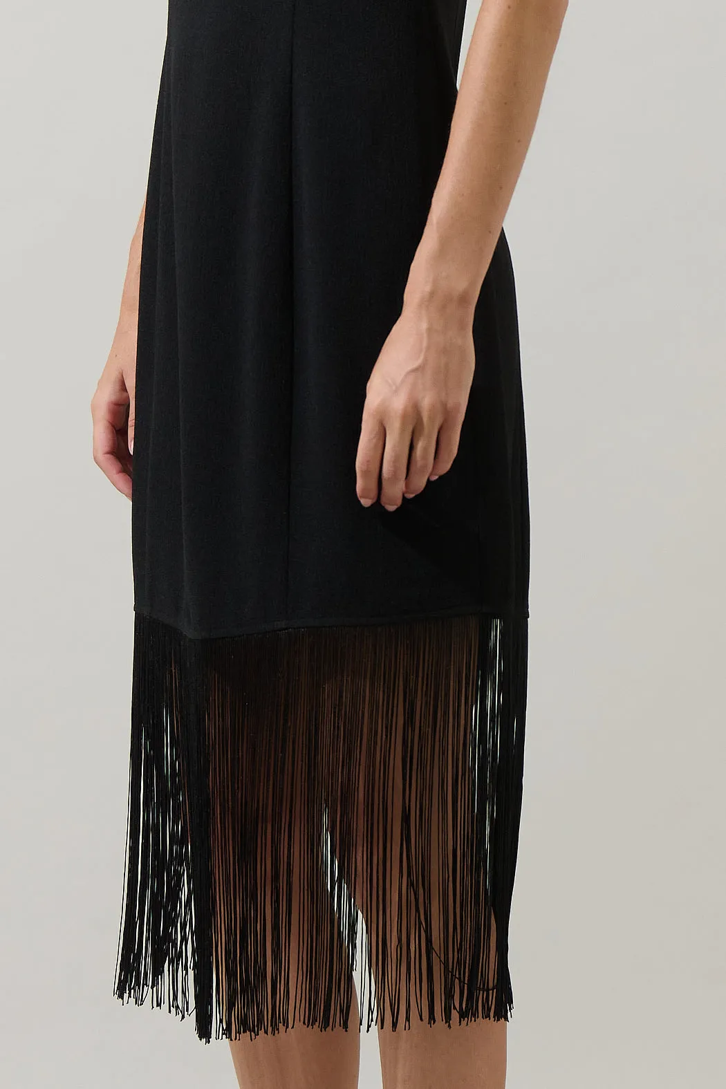 Ardena Sleeveless Fringe Midi Dress sold by Sugarlips product image thumbnail 4