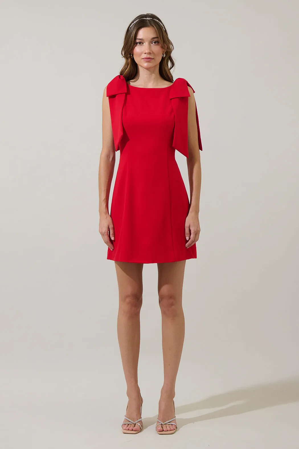 Naelle Shoulder Bow Mini Dress sold by Sugarlips product image thumbnail 4