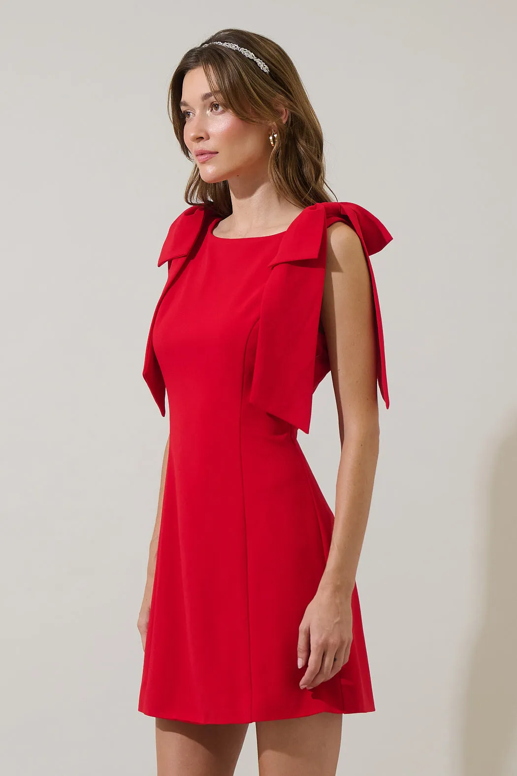 Naelle Shoulder Bow Mini Dress sold by Sugarlips product image thumbnail 3