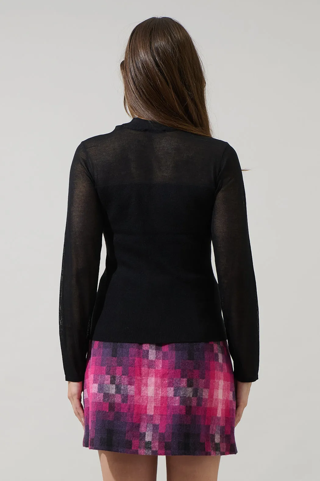 Eris Mock Neck Knit Top sold by Sugarlips product image thumbnail 2