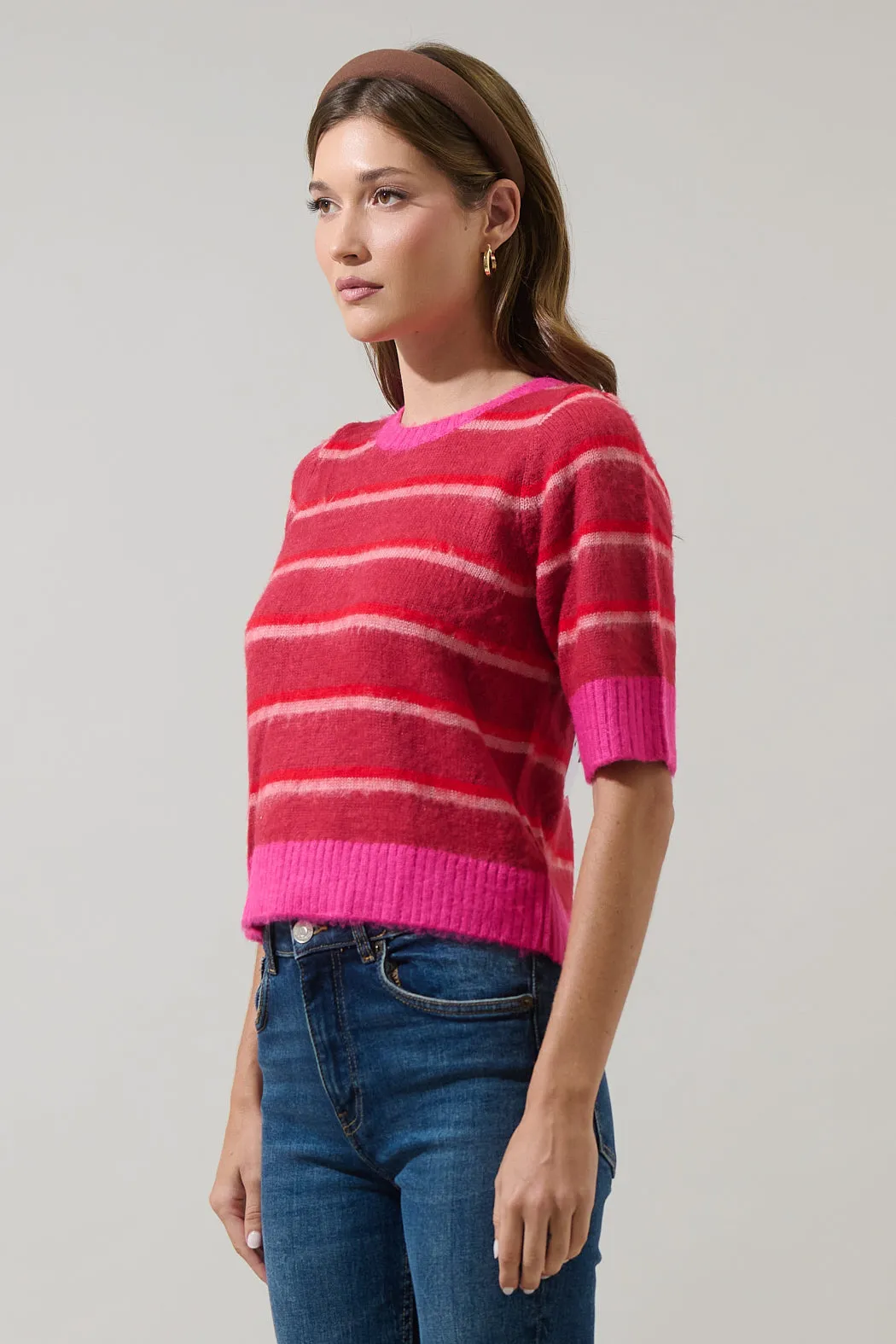 Avanti Stripe Sweater Top sold by Sugarlips product image thumbnail 3