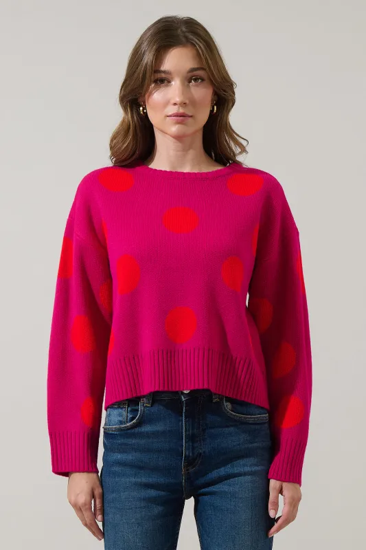 Yeti Polka Dot Sweater sold by Sugarlips