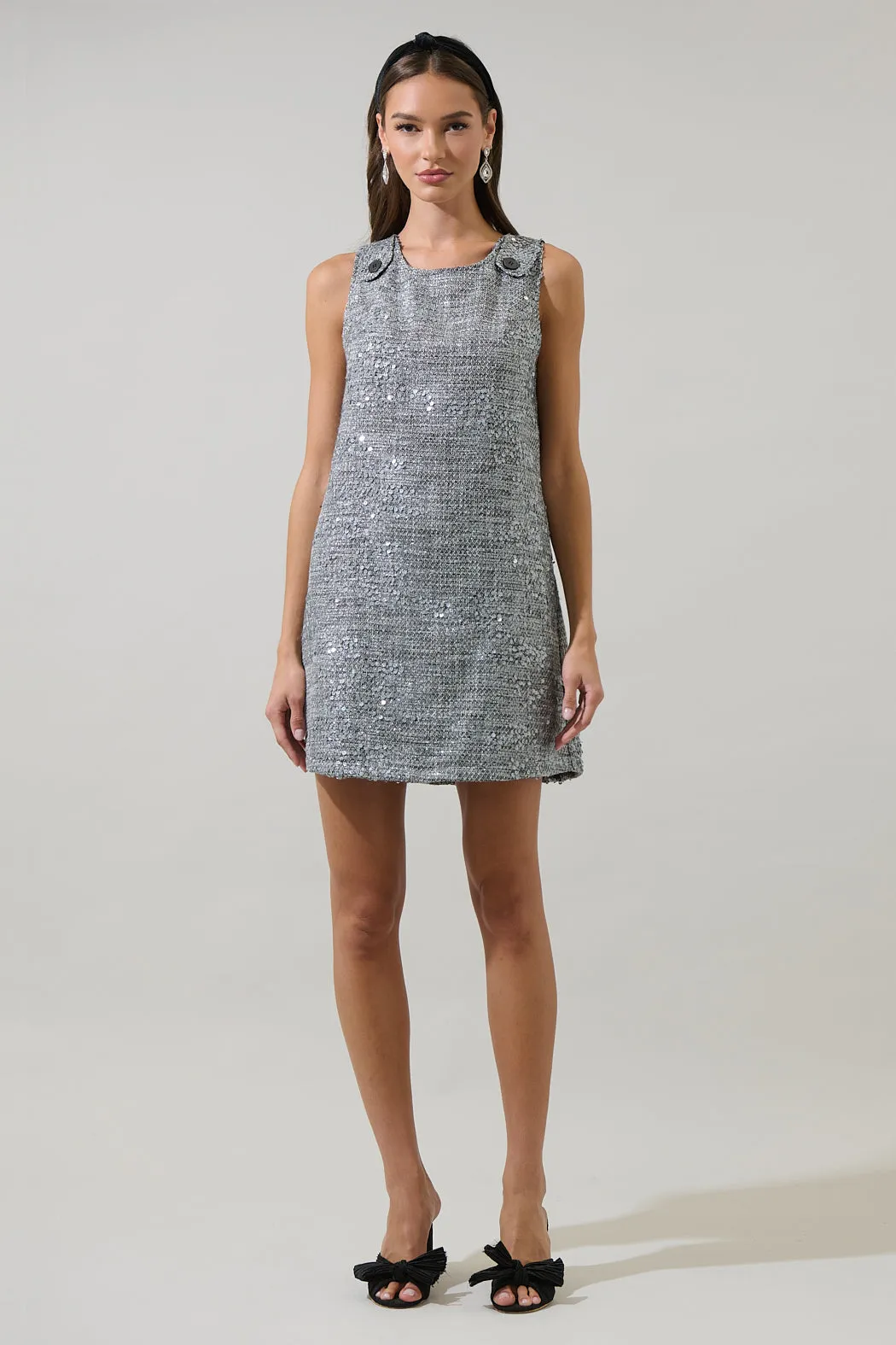 Nicky Sequin Valeraine A-line Mini Dress sold by Sugarlips product image thumbnail 4