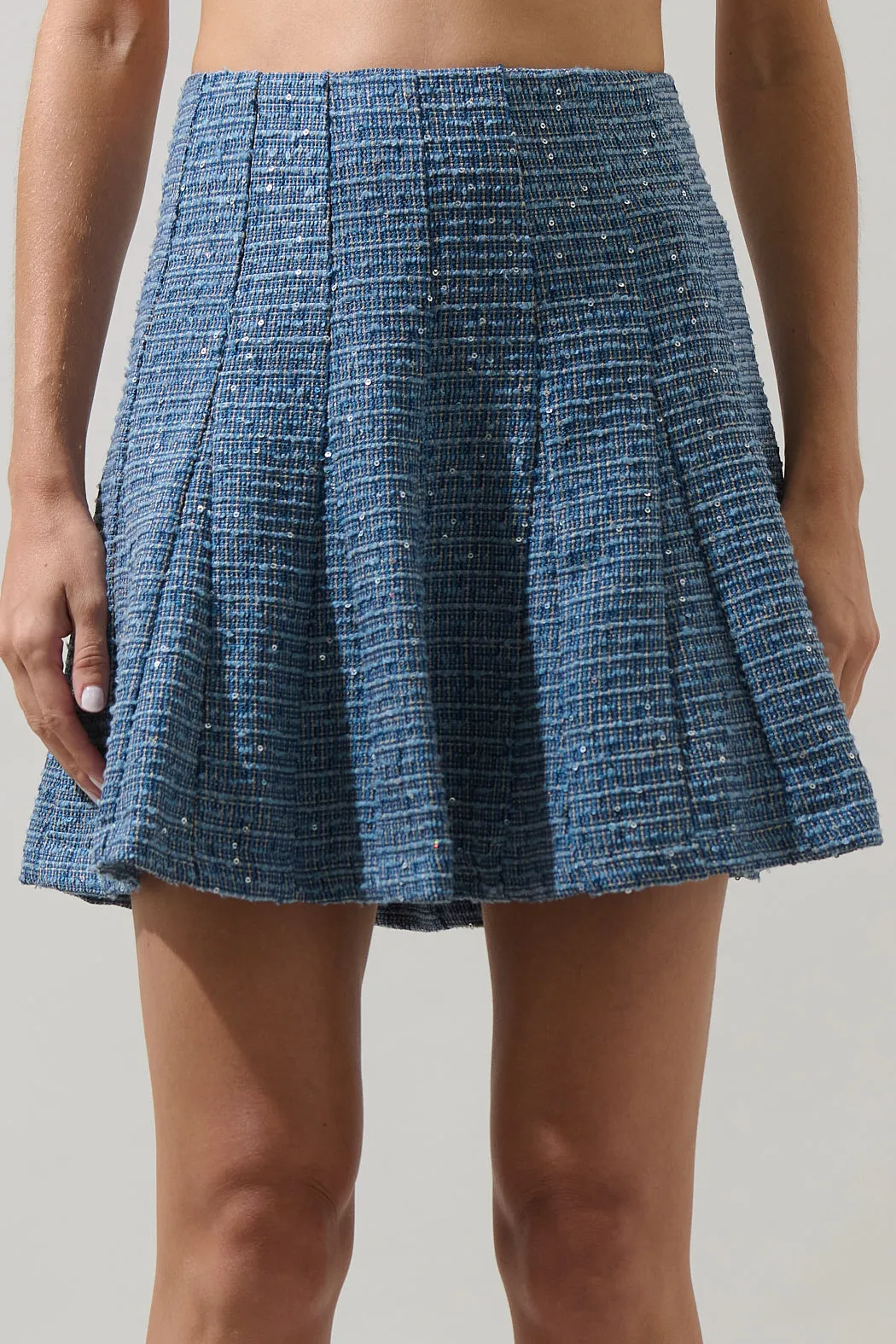 Jenavy Tweed Flare Mini Skirt sold by Sugarlips product image thumbnail 5