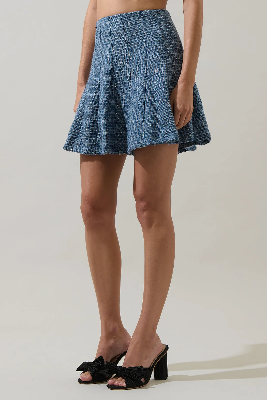 Jenavy Tweed Flare Mini Skirt sold by Sugarlips product image thumbnail 3