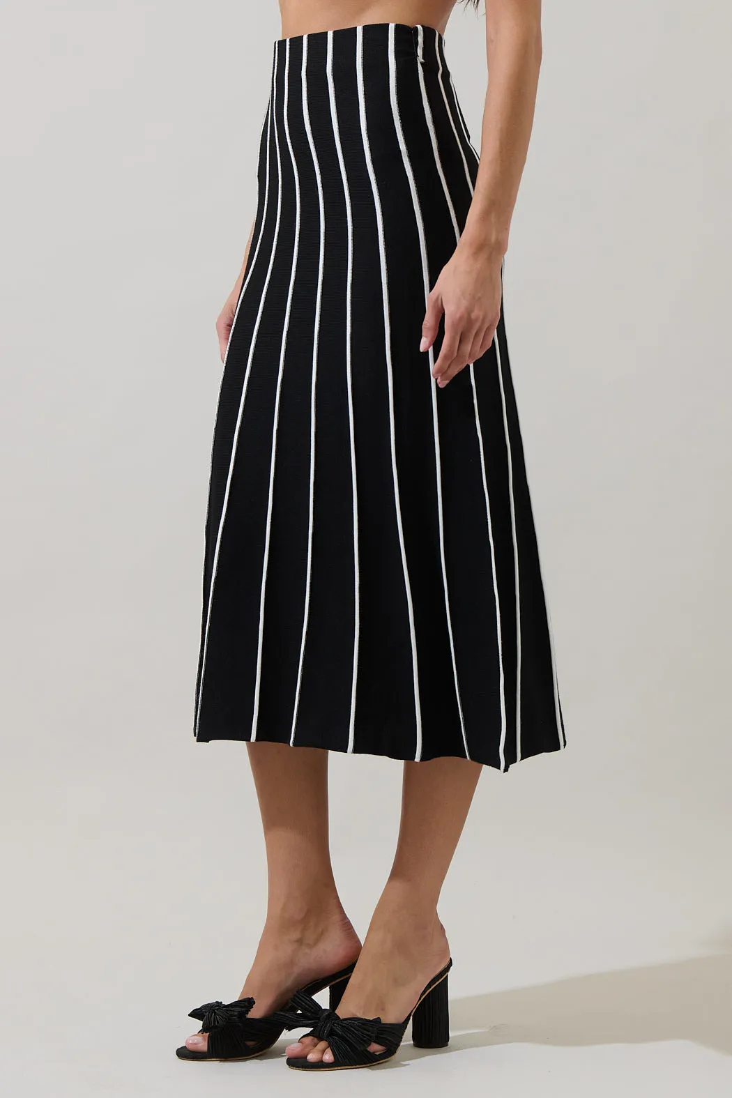 Devary Stripe Midi Knit Skirt sold by Sugarlips product image thumbnail 3