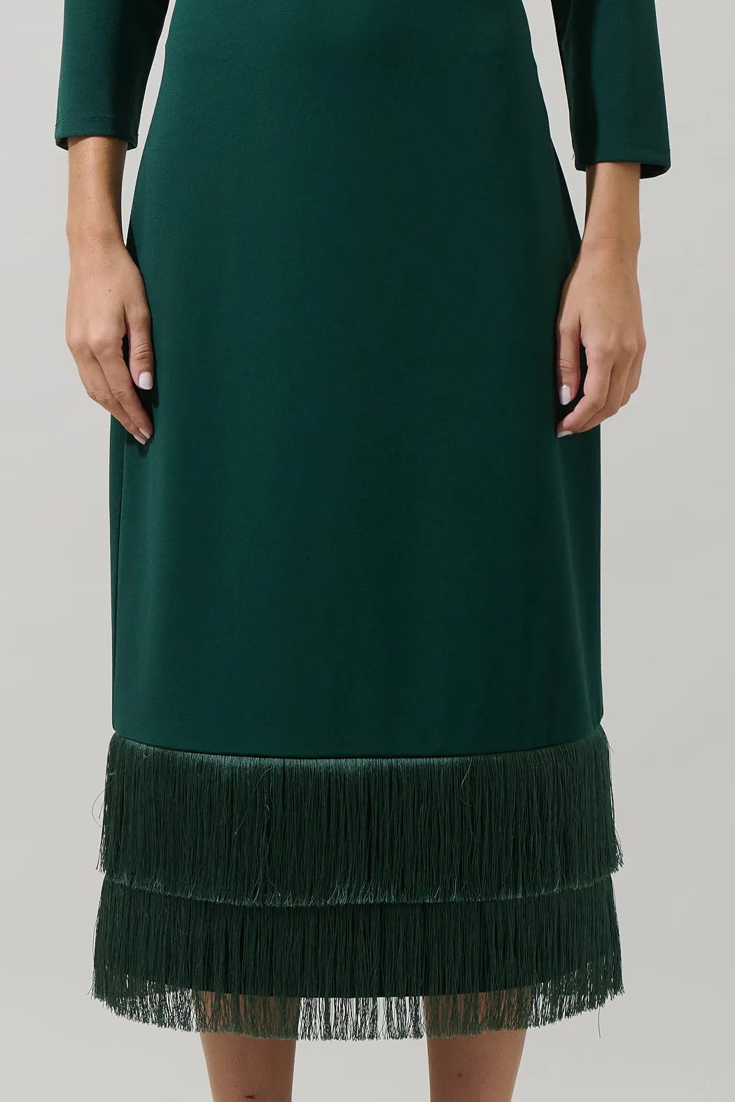 Alannah Fringe Midi Dress sold by Sugarlips product image thumbnail 5
