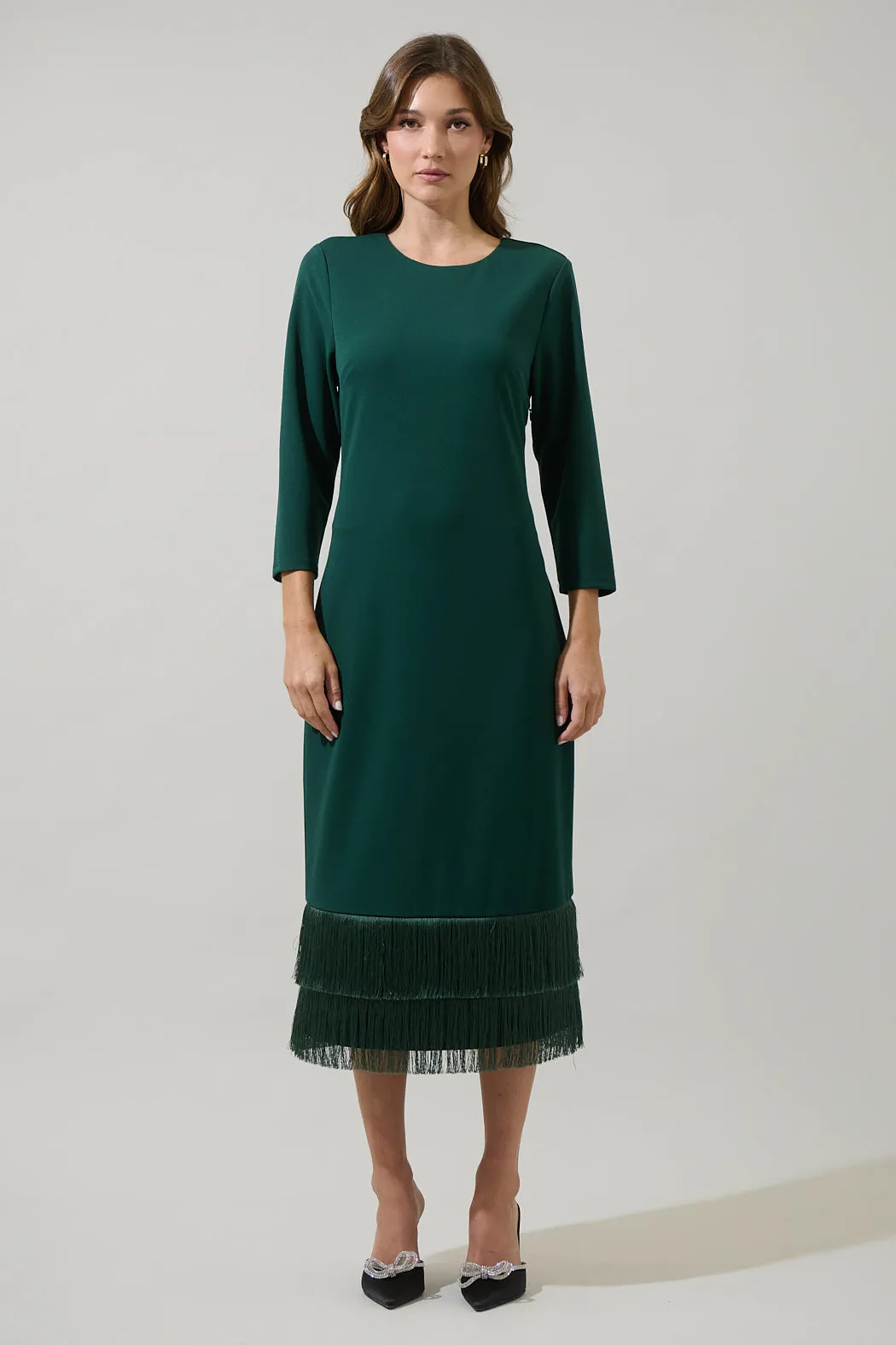 Alannah Fringe Midi Dress sold by Sugarlips product image thumbnail 2