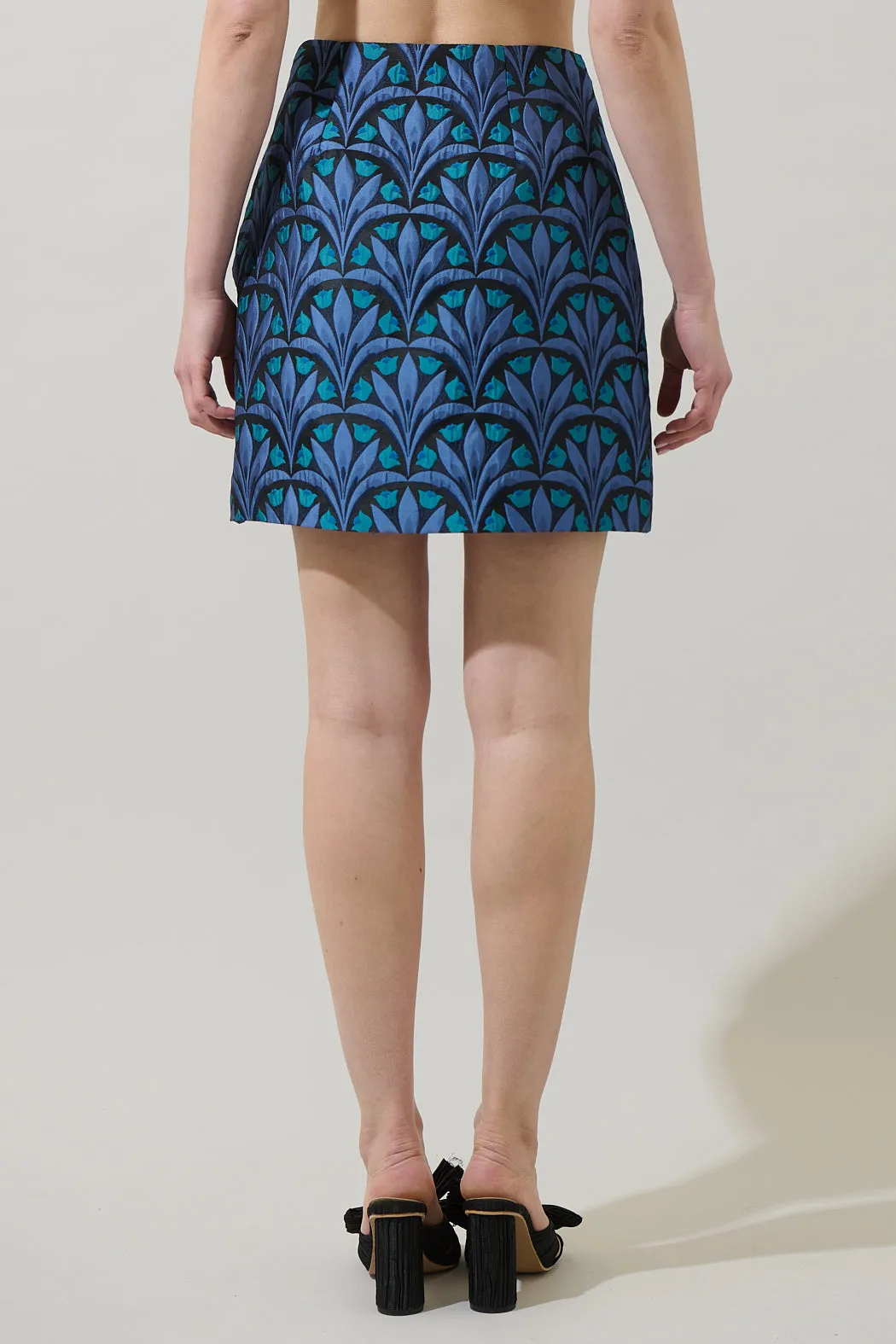 Aurra Jacquard A-line Mini Skirt sold by Sugarlips product image thumbnail 3
