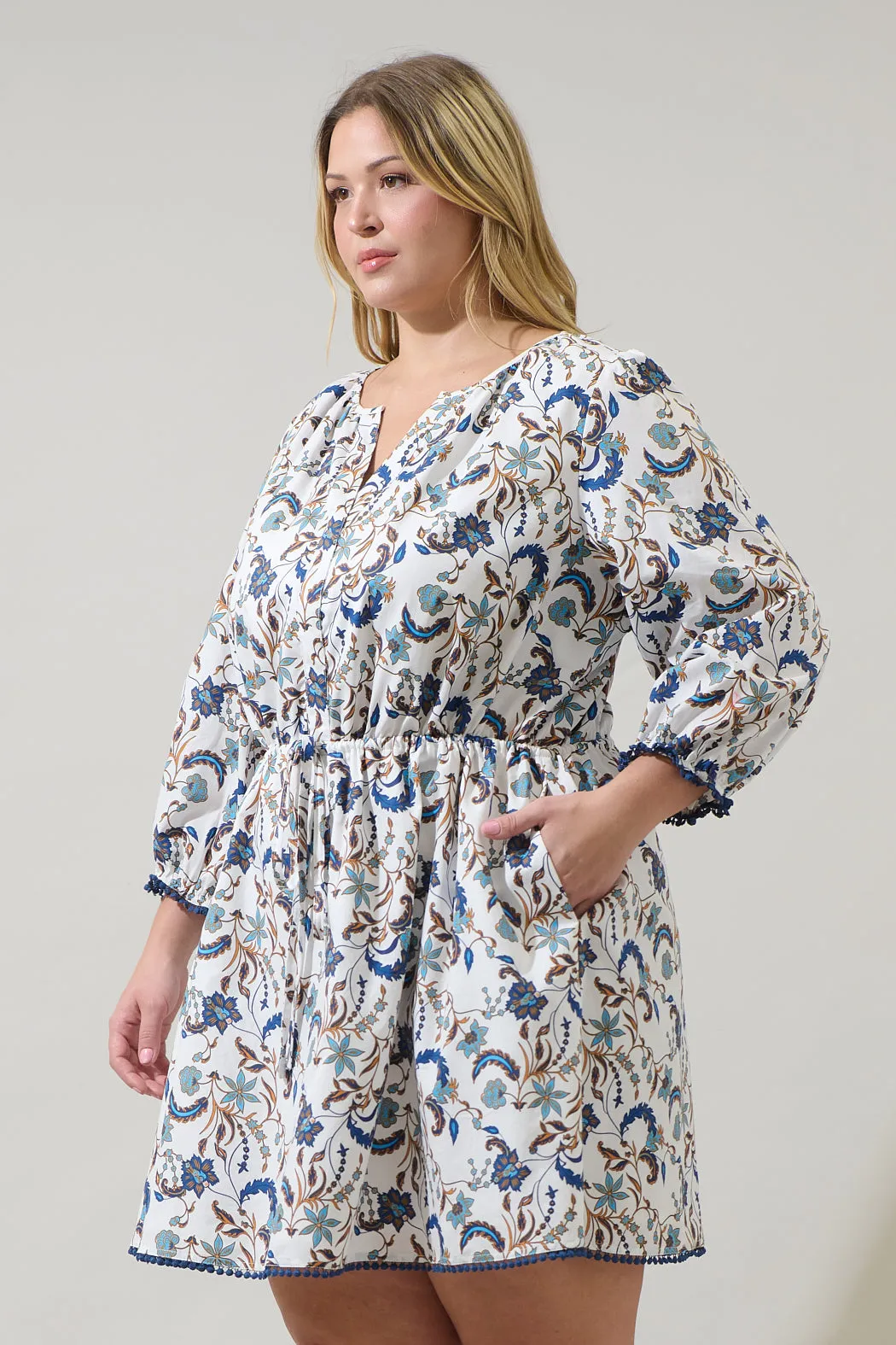 Ralston Floral Kennady Shift Mini Dress Curve sold by Sugarlips product image thumbnail 3