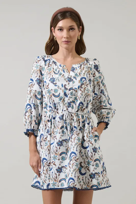 Ralston Floral Kennady Shift Mini Dress sold by Sugarlips