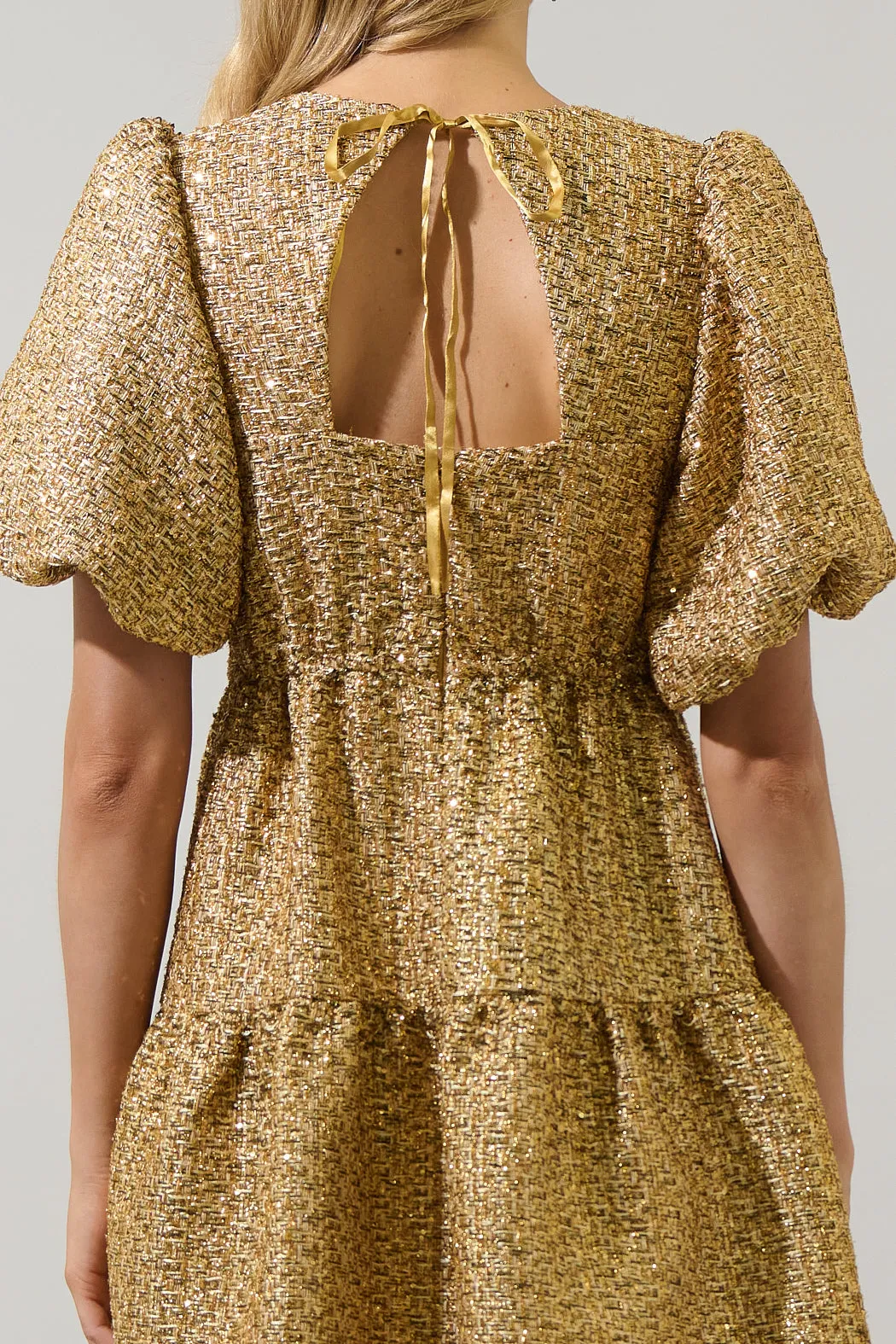 Tamary Tweed May Tiered Mini Dress sold by Sugarlips product image thumbnail 5