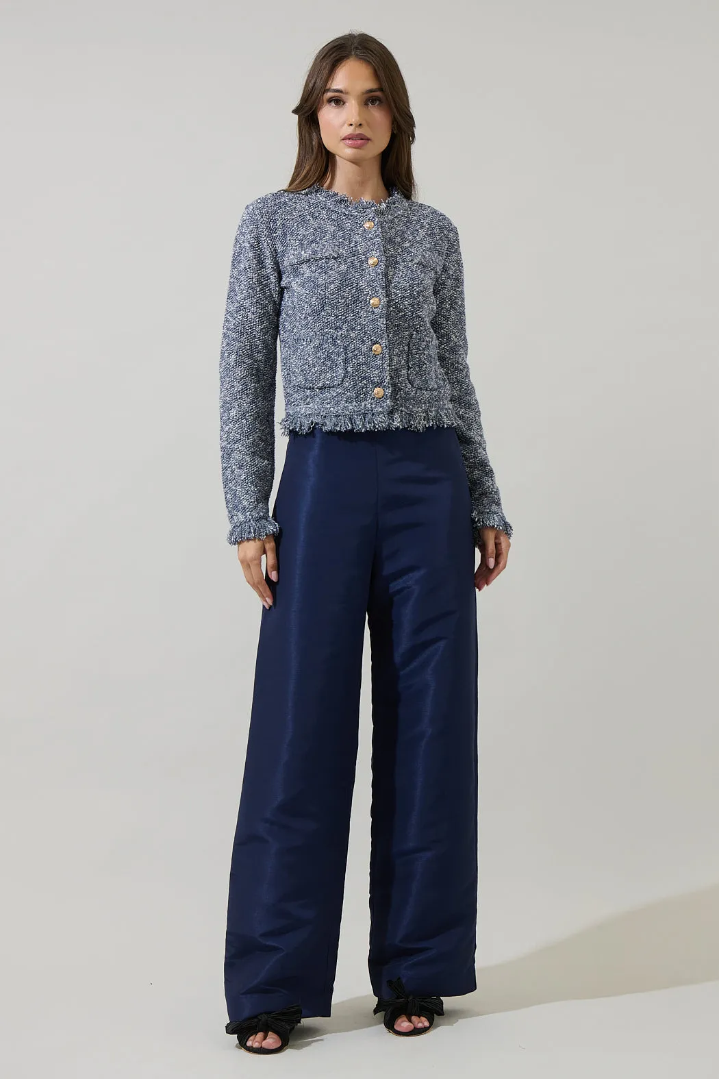 Hensley Fringe Button Down Jacket sold by Sugarlips product image thumbnail 4