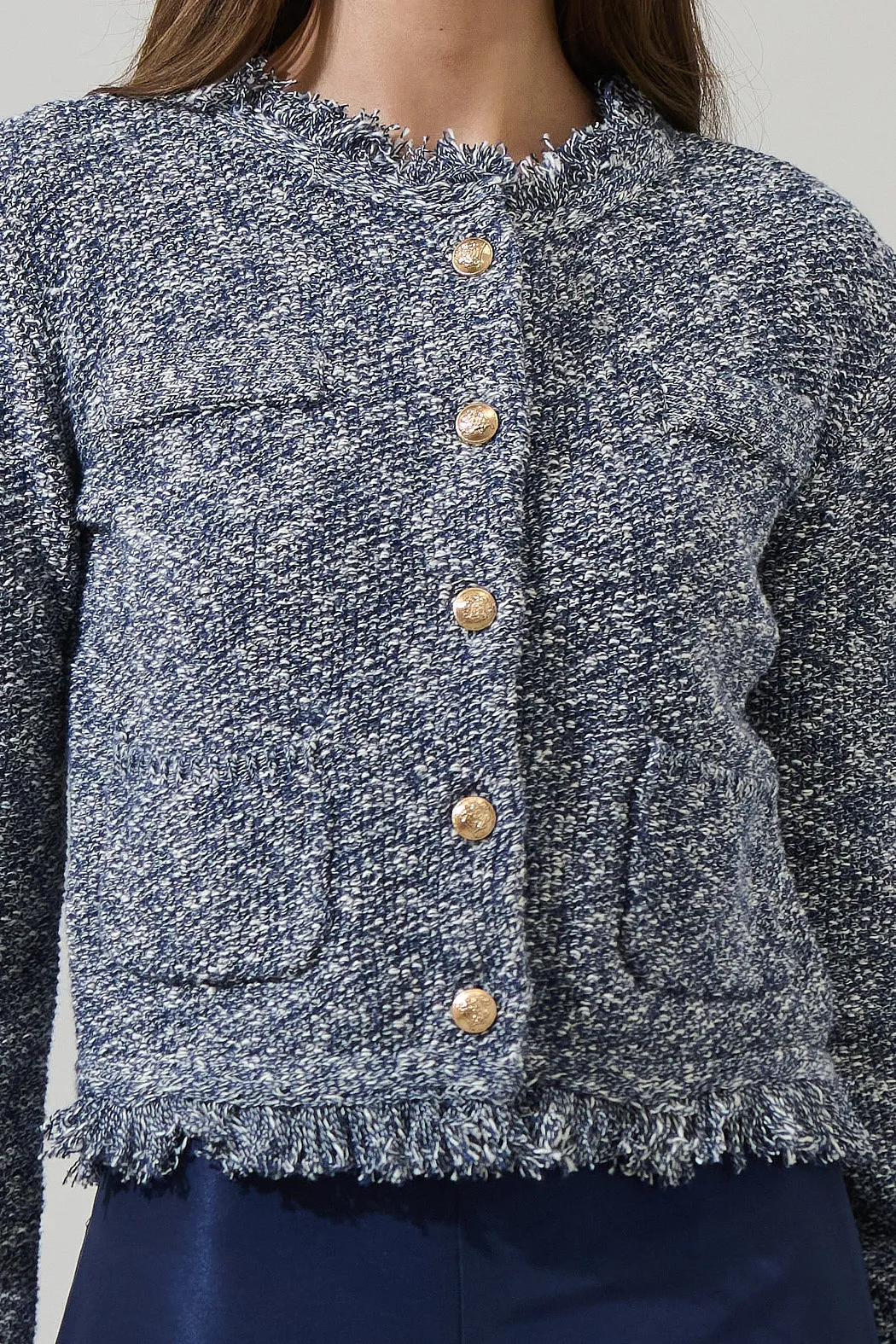 Hensley Fringe Button Down Jacket sold by Sugarlips product image thumbnail 5