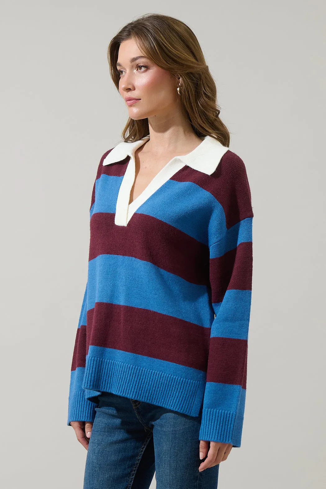 Runa Striped Collar Sweater sold by Sugarlips product image thumbnail 3