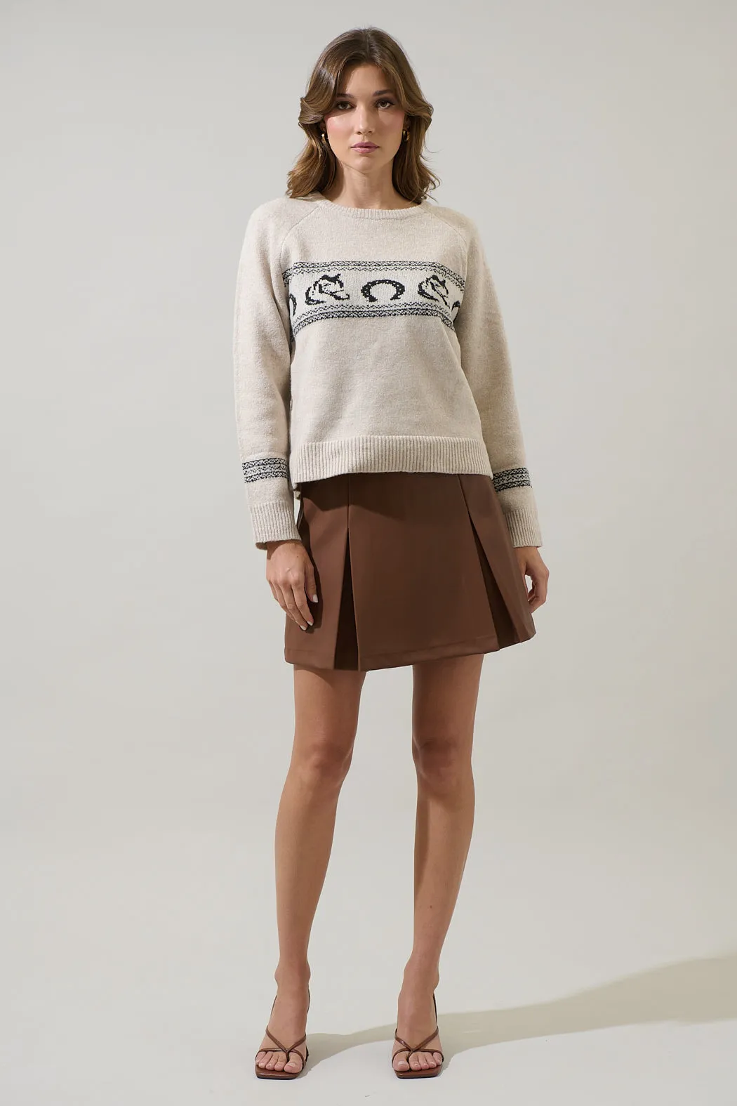 Camelot Horse Raglan Sleeve Sweater sold by Sugarlips product image thumbnail 4
