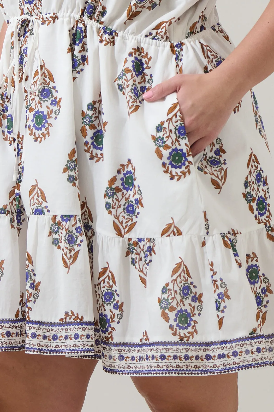 Rennie Floral Warna Shift Mini Dress Curve sold by Sugarlips product image thumbnail 5