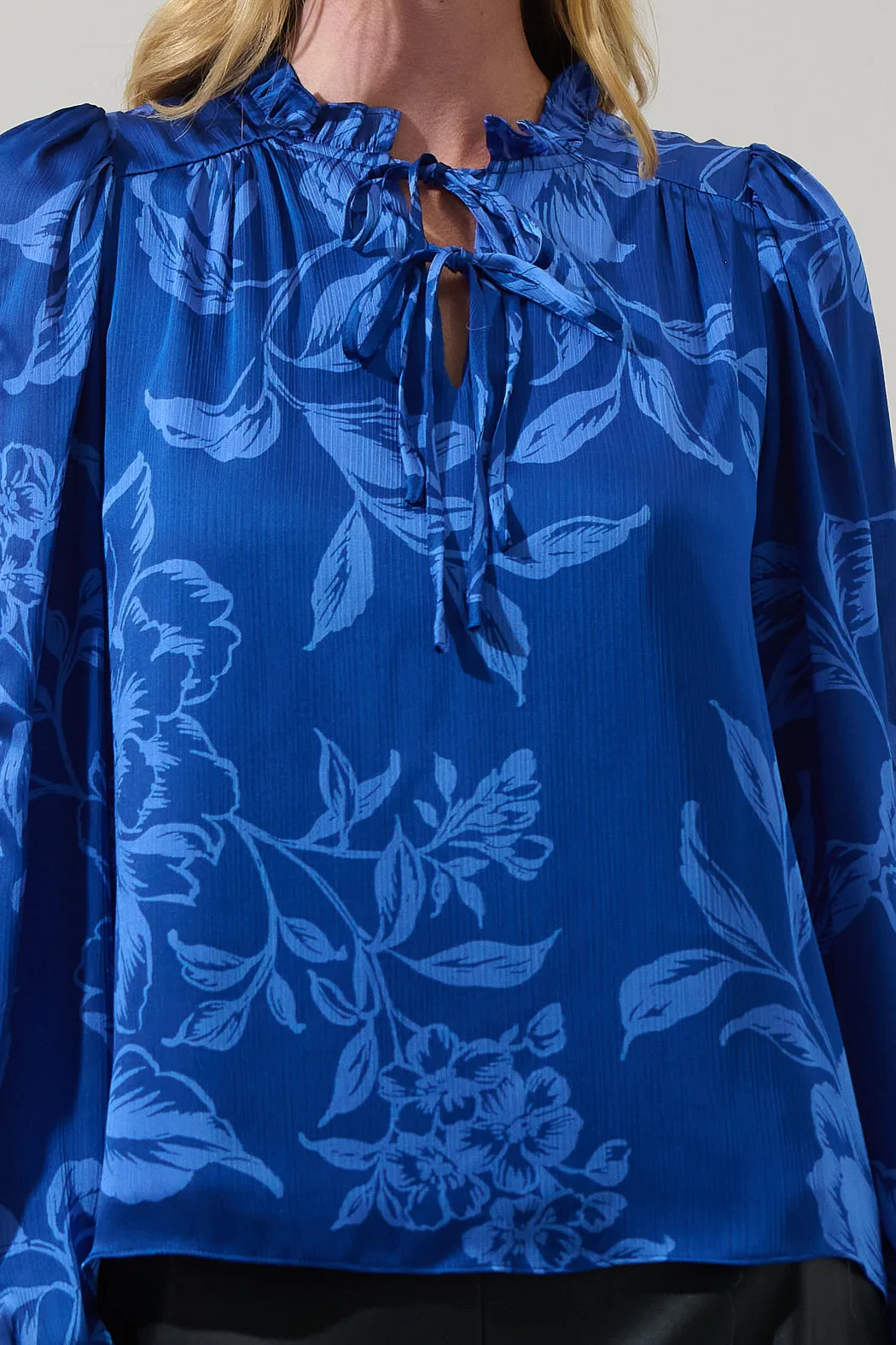 Ciara Floral Lindsey Ruffle Blouse sold by Sugarlips product image thumbnail 5