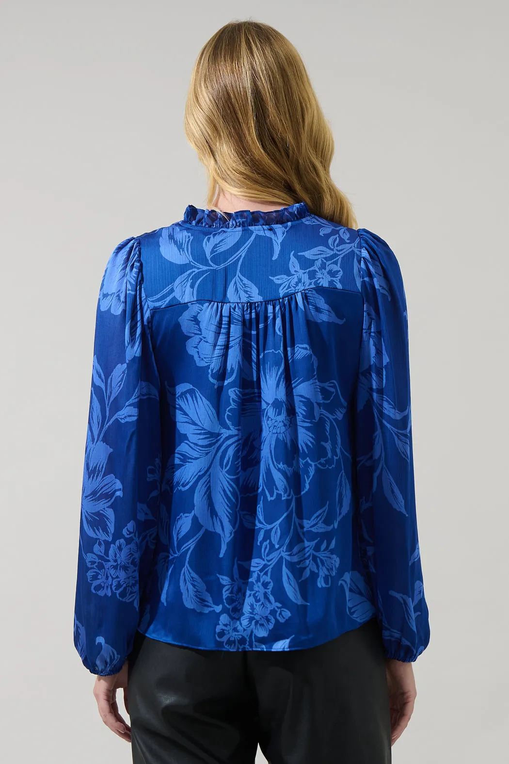 Ciara Floral Lindsey Ruffle Blouse sold by Sugarlips product image thumbnail 2