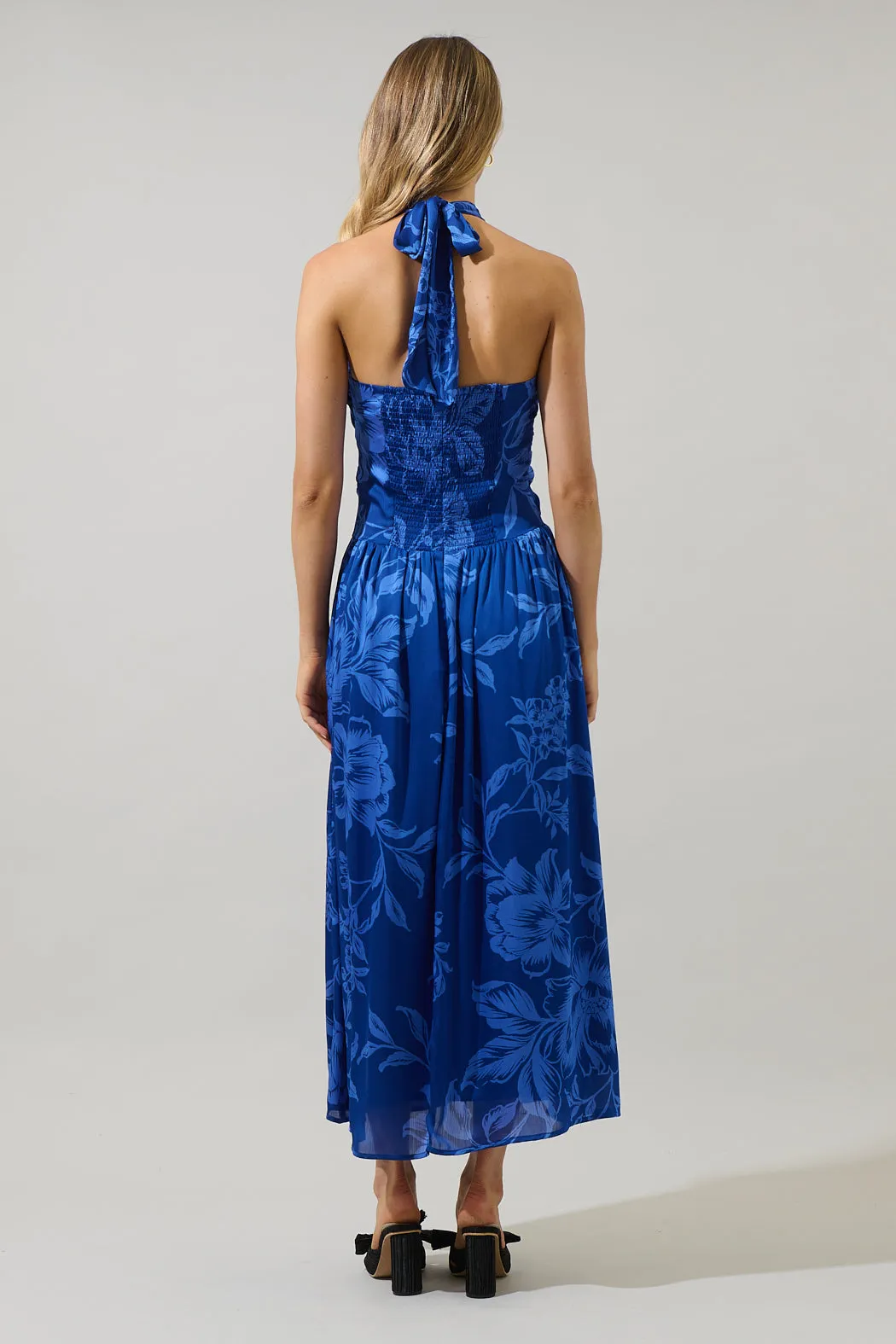 Ciara Floral Tiffi Halter Maxi Dress sold by Sugarlips product image thumbnail 2