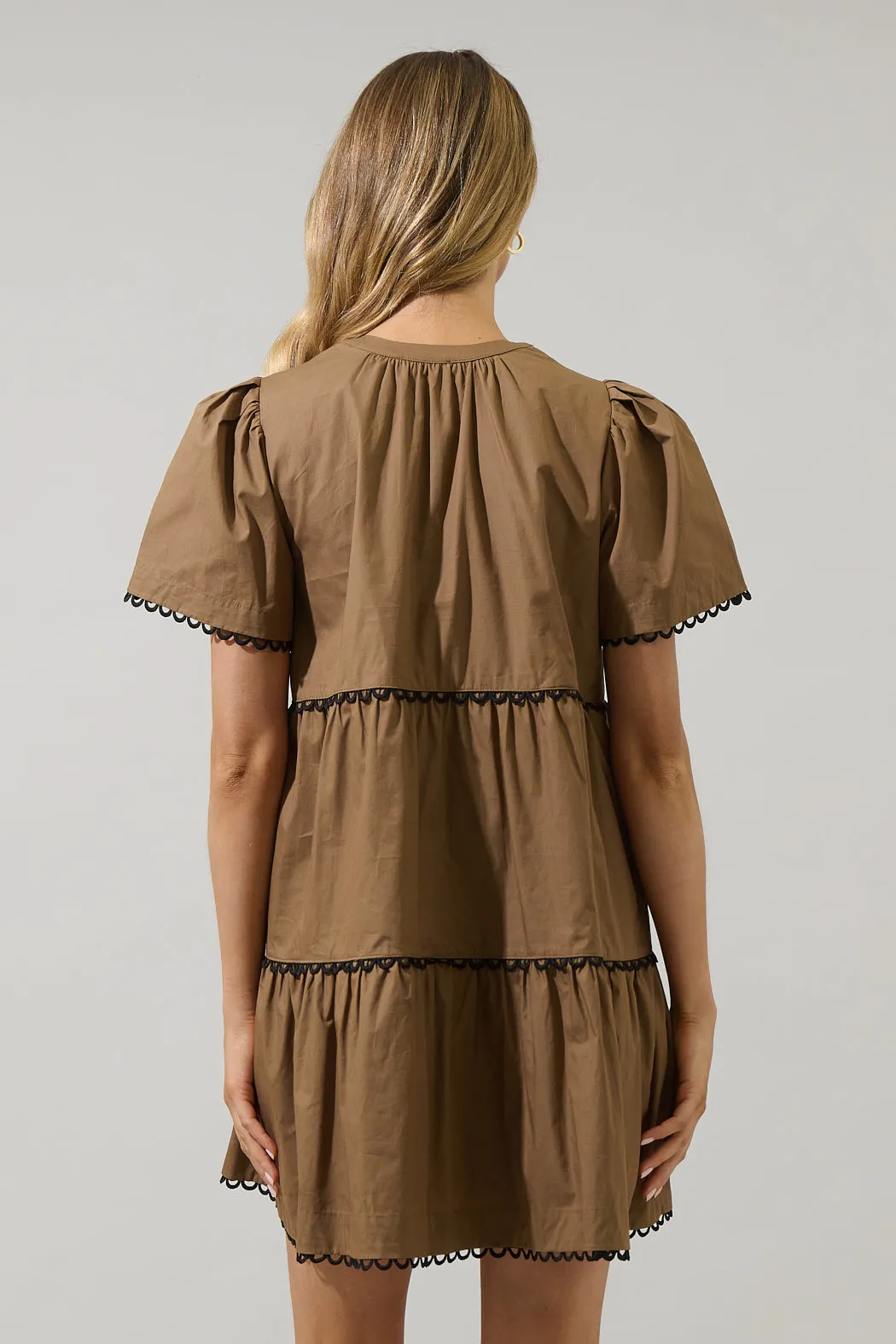 Amendia Poplin Tiered Mini Dress sold by Sugarlips product image thumbnail 2